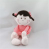 Doudou poupée fille robe rose pois KIMBALOO