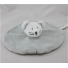 Doudou plat rond souris grise GRAIN DE BLE
