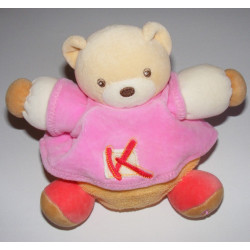 Doudou Doudou ours patapouf rose orange K sporty KALOO