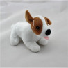 Petit Doudou chien blanc marron  CREDIT MUTUEL