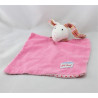 Doudou plat lapin rose pois Babylove KATHE KRUSE