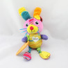 Doudou eveil lapin multicolore miroir LAMAZE