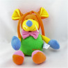 Doudou souris orange jaune bleu vert CHARLY ET CIE