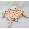 Doudou plat girafe CARRE BLANC