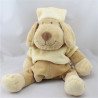 Doudou chien beige jaune BABIAGE