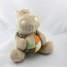 Doudou musical hippopotame beige vert ballon Hippoum NOUKIE'S