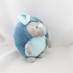 Doudou musical hérisson gris bleu OBAIBI