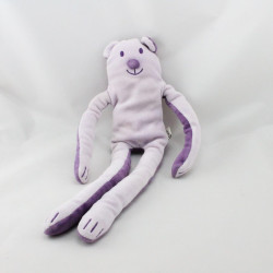 Doudou ours mauve violet DPAM