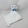 Doudou chat bleu mouchoir Cajou SUCRE D'ORGE