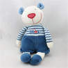 Doudou Ours bleu blanc rouge Future Star DODO D'AMOUR