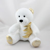 Doudou ours blanc or 100 % Purs Calins NOCIBE NOEL 2015