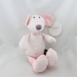 Doudou souris rose pois ORCHESTRA