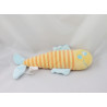 Doudou poisson jaune orange bleu KIMBALOO