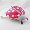 Doudou eveil coccinelle grise rouge blanche hochet miroir OBAIBI