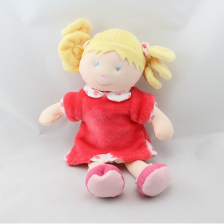 Doudou et compagnie poupée fille rose pois Le manége des poupées