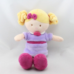 Doudou et compagnie poupée mauve rose LES DEMOISELLES ORCHIDEE