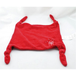 Doudou plat rouge cadeau VERTBAUDET