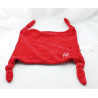 Doudou plat rouge cadeau VERTBAUDET