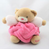 Doudou ours plume beige rose KALOO