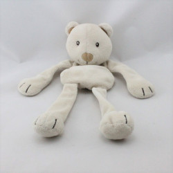 Doudou plat ours beige KIMBALOO LA HALLE 