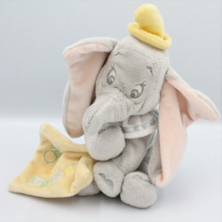Doudou Dumbo l'éléphant mouchoir jaune DISNEY STORE