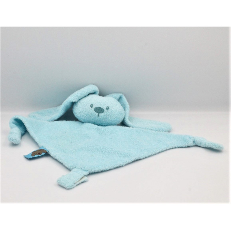 Doudou plat lapin bleu Lapidou NATTOU