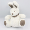 Doudou lapin blanc foulard beige gris SIMBA TOYS NICOTOY