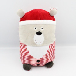 Doudou ours pére noël beige...