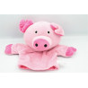 Doudou marionnette cochon rose NATURE ET DECOUVERTE