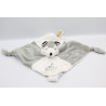 Doudou plat chien loup gris blanc RODADOU RODA