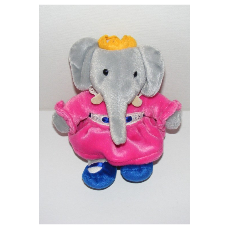 Peluche Céleste l'amie de Babar l'éléphant LANSAY Peluche Céleste l'amie de Babar l'éléphant LANSAY