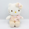 Doudou chat HELLO KITTY pyjama beige rose SANRIO LICENSE