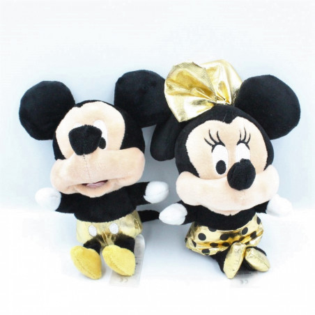 Peluche sonore Minnie et Mickey noir or DISNEY PRIMARK