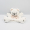 Doudou plat marionnette ours blanc marron SIMBA TOYS KIABI