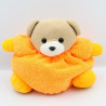Doudou ours orange fluo AJENA