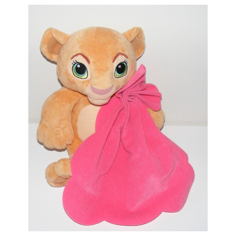 Peluche Kiara le roi lion allongé DISNEY 