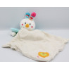 Doudou papillon vert multicolore mouchoir BABYSUN