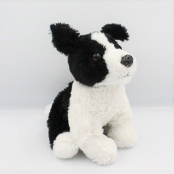 Peluche chien noirs blanc COMPTOIR DU MONDE