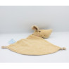 Doudou plat chien beige marron KING BEAR
