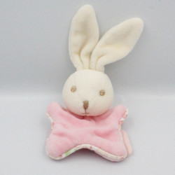 mini Doudou plat Lapin lilirose rose fleur Kaloo
