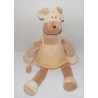 Grand doudou girafe capucine robe jaune NOUKIE'S