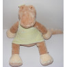 Grand doudou crocodile Odile robe verte NOUKIE'S