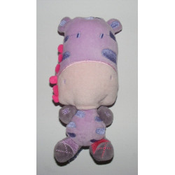 Doudou zébre mauve violet AUCHAN