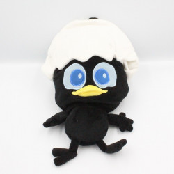 Doudou peluche bouillotte poussin noir coquille CALIMERO PAGOT