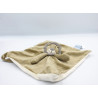 Doudou plat lion beige gris blanc TEXTURA