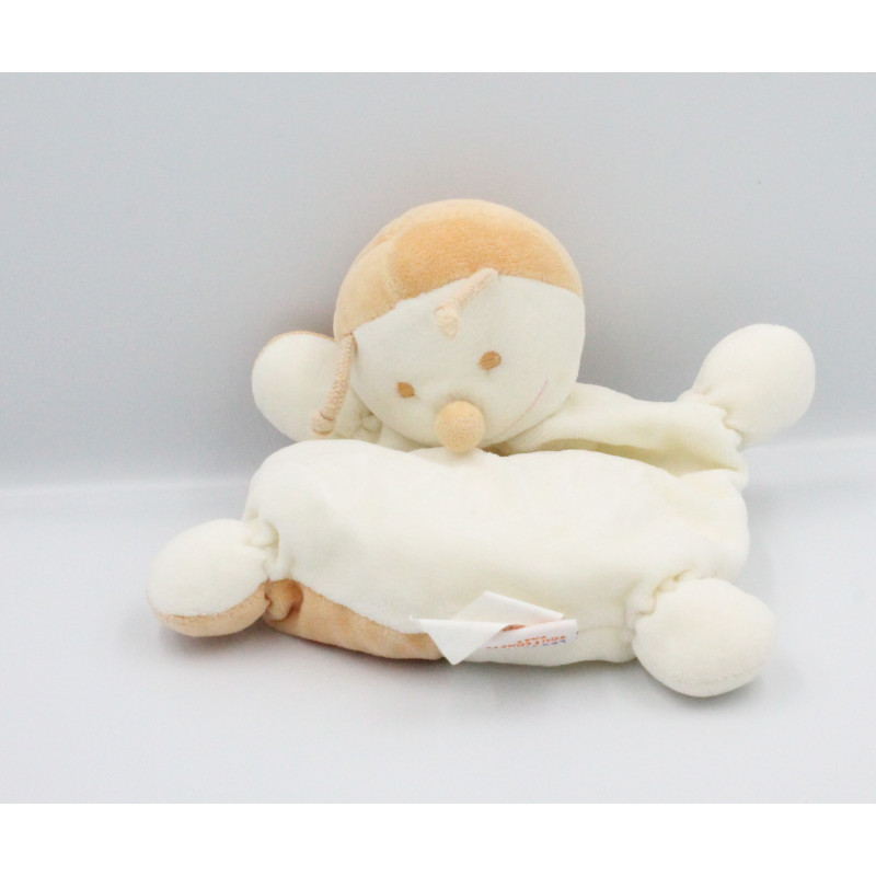 Doudou semi plat coccinelle orange blanc Les Jouets Tout Compte Fait