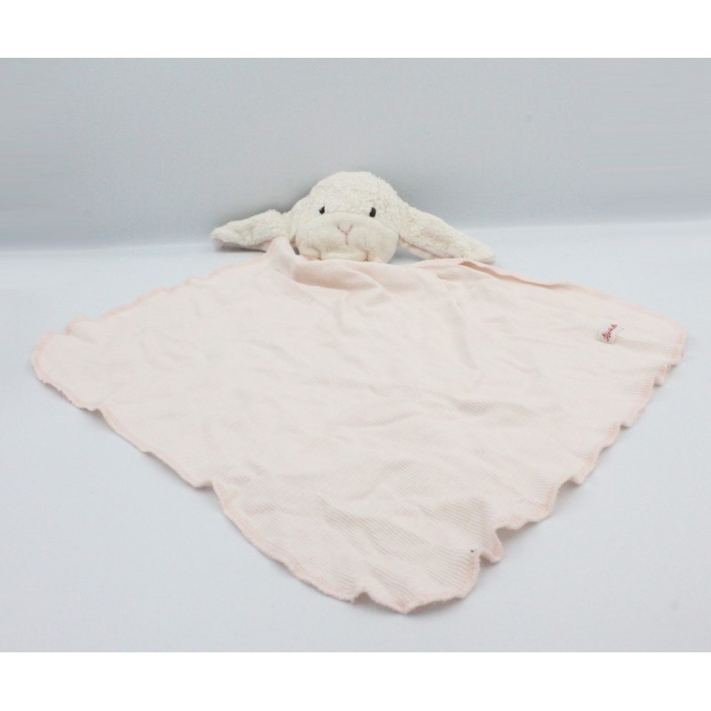 Doudou plat mouton blanc rose KATHE KRUSE