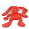 Doudou semi plat lapin rouge DPAM