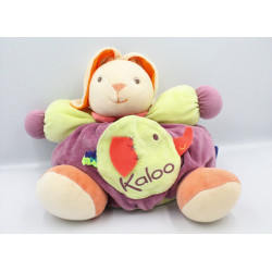 Doudou patapouf lapin violet vert orange éléphant POP KALOO