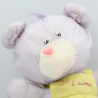 Peluche Puffalump ours mauve salopette jaune pois BIKIN